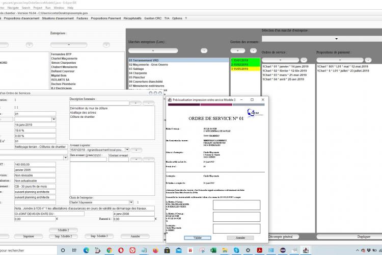 nouveau modèle d'ordre de services dans la gestion et suivi de chantier gescant mac et pc 16.04