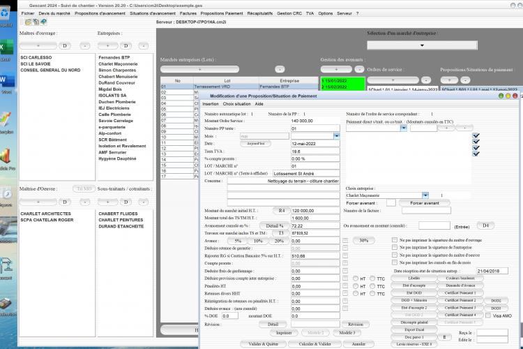 nouveau procès verbal de levée des réserves EXE8 intégré au logiciel de suivi de chantier Gescant Mac et PC v20.20