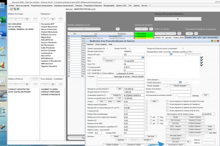 améliorations liaison des situations avec la levée des réserves du logiciel de suivi de chantier Gescant Mac et PC v20.23
