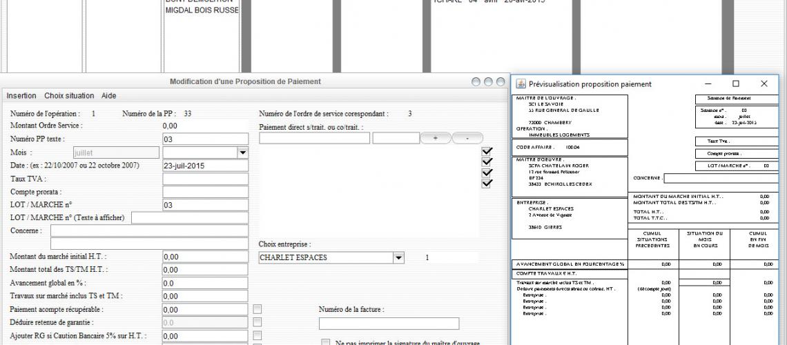 Gestion et suivi de chantier