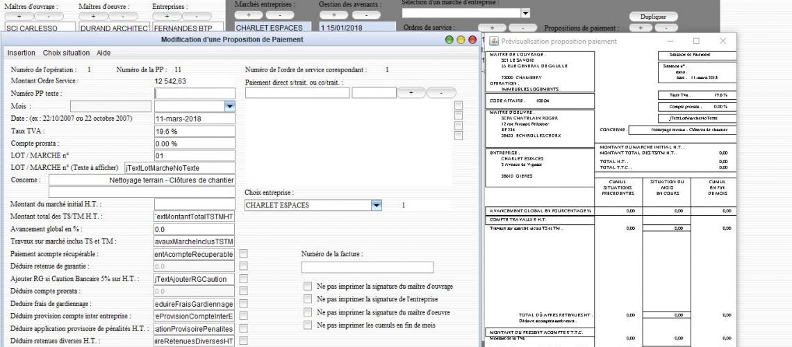 Gestion des situations de paiement